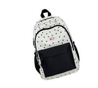 Stylish Unisex Star Print Daypack With Multiple Pockets Comfortable For Work Hiking Essentials Star Print Backpacks, Black, Mass Beauty