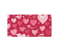 Stylish Valentine Day Aluminum Front License Just One License Plate Frame Anti Rattle Design