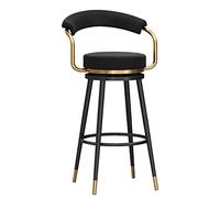 Stylish Velvet Bar Stools with Backrest - Upholstered Iron Art Dining Chairs for Kitchen Island Counter, Footrest Included, Perfect for Home Décor and Modern Interiors