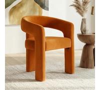 Stylish Velvet Upholstered Dining Chairs | Curved Backrest & Thick Cushions | Sturdy Wood Frame | Modern Accent Chairs for Dining & Living Room Upgrade