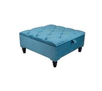 Stylish Velvet Upholstered Square Folding Storage Box with Lid - Versatile Footstool & Toy/Shoe Storage Bench for Living Room, Bedroom, or Entryway