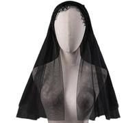 Stylish Vintage Mantilla Veil Latin Mass Lace Spanish Head Covering For Catholic Chapel Bridal Wedding Party Traditional Vintage Head Covering