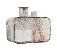 Stylish Wall Hanging Cotton Pad Holder Elegant Bathroom Cotton Pad Organizer Storage Holder for Daily Skin Care Routine Beauty Products Organizer