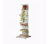 Stylish Wall-Mounted Bookcase with Metal Back Invisible Standing Bookshelf for Small Spaces Perfect Floor-to-Wall Storage for Living Room Bedroom Office