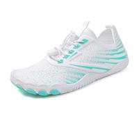 Stylish Water Shoes for Women Men Quick Drying, Breathable Hiking Barefoot Aqua Sports Water Shoes, Gym Workout Swim Diving Surf Kayaking(Green,6 UK)