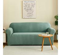 Stylish Waterproof Sofa Cover Fitted Spandex Slipcovers for 4-Seater Couch Pet-Friendly Furniture Protector Perfect for Living Room - Green (235-300cm)