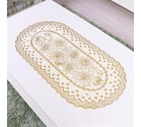 Stylish Waterproof Tablecloth with Bronzing Effect for Upscale Dining Experience (1#)