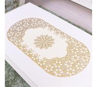 Stylish Waterproof Tablecloth with Bronzing Effect for Upscale Dining Experience (3#)