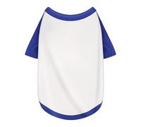 Stylish White Color Block Dog Shirt: Premium Polycotton Blend, Comfortable, Breathable, and Wrinkle-Resistant. Perfect Apparel for Small, Medium, & Large Dogs, a Must-Have for Pet Lovers M