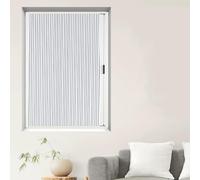 Stylish White Honeycomb Folding Sliding Doors 145x130cm Easy Clean Invisible Room Divider for Living Room/Bathroom Space Saving & Durable Interior Solution.