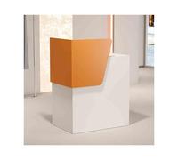 Stylish White Reception Checkout Counter with Lockable Drawer - Ideal for Beauty Salons Nail Studios Hairdressers Clothing Stores - 60 cm Modern Design