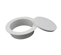 Stylish White Wall Hole Cover for AC Pipes - Type 130 Wall Protection, Decorative & Functional Fitting, Ideal Home Décor Solution for Air Conditioners