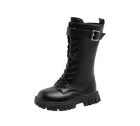 Stylish Winter Boots for Warm Sole Classic British Design Fashion Long Boots Young Students Ideal for Everyday Leisure Outdoor Durable Workmanship, black, 13 UK Child