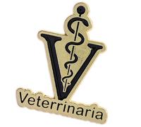 Stylish Wisdoms Themed Metal Badge Featuring Serpents Staff Motifs Clothing Accessory for Styles Enthusiasts Retro Snake Staff Jewelry