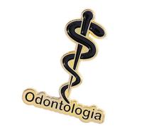 Stylish Wisdoms Themed Metal Badge Featuring Serpents Staff Motifs Handmade Clothing Accessory For Styles Enthusiasts Symbolic Snake Staff Pin