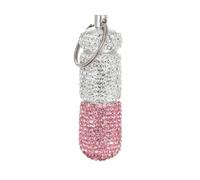 Stylish with Shimmering Detail Adorned Container Eye Catching Box for Pills Organization