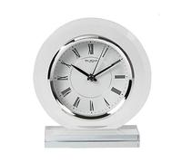 Stylish Wm. Widdop Classic Glass Case Mantel Table Desk Quartz Clock
