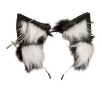Stylish Wolf Ears Headbands Soft Animal Ears Headbands Adjustable Hair Hoop For Enhancing Festival Or Party Attires