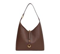Stylish Women Shoulder Bag and Cosmetic Case Set Spacious Main Compartment Comfortable Bucket Bag Underarm Carry Strap Wear Women's Bag, Coffee Color, Mass Beauty