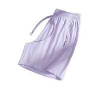 Stylish Women's Casual Sports Shorts Quick Drying Lightweight Outdoor Fitness Apparel for Active (00-1-Light Purple, XXL)