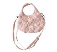 Stylish Women's Crossbody Bag, Removable Strap with Dying from Buyer Bag, Shoulder Bag, Heart Design Handbag for Daily Use, Large Capacity Sleeve Crossbody, Meat Powder, Eine Größe