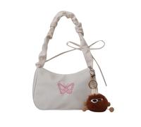 Stylish Women's Nylon Bag Fashionable Shoulder Bags Handbag with Embroidered Butterfly