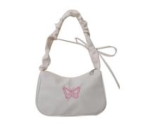 Stylish Women's Nylon Bag Fashionable Shoulder Bags Handbag with Embroidered Butterfly