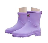 Stylish women's rain shoes for the rainy season with closed toe, comfortable flat sole, trendy design, versatile, ideal raincoats