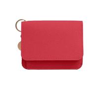 Stylish women's wallet for the daily commute to work. Compact design with firm shape, perfect for a durable and practical small wallet. (Red, 11.5 x 10 x 2 cm)
