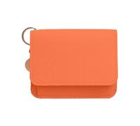 Stylish women's wallet for the daily commute to work. Compact design with firm shape, perfect for a durable and practical small wallet. (Orange, 11.5 x 10 x 2 cm)