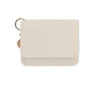 Stylish women's wallet for the daily commute to work. Compact design with firm shape, perfect for a durable and practical small wallet. (White, 11.5 x 10 x 2 cm)