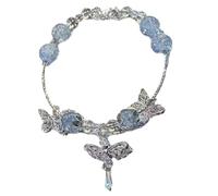 Stylish Women's with Intricate Butterfly and Beaded Accent for Nature Lovers and Trendsetters Event Accessory