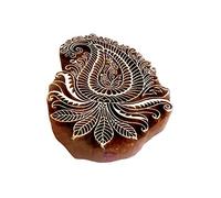 Stylish Wood Stamp Large Paisley Design Big Printing Block