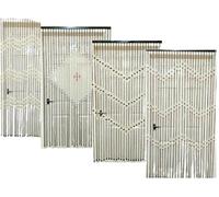Stylish Wooden Bamboo Beautiful Hanging Beaded Door Curtain Classic Design String Fly Insect Screen Blind Design Varies Home Gifts Decoration