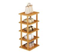 Stylish Wooden Shoe Rack, 5/7/8-Tier Tall Narrow for Small Spaces, Entryway, Corner Storage Solution, Space-Saving Shoe Shelf, Modern Design