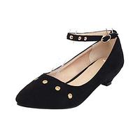 StyliShoes Women Casual Shoes with Cone Heel Black