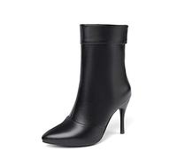 StyliShoes Women Dressy Ankle Boots with Stiletto Black