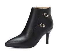 StyliShoes Women Fashion Ankle Boots with Pointed Toe and Stiletto Black
