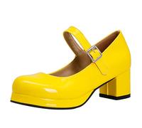 StyliShoes Women Mary Jane Shoes with 5-Colour Available and Bukles Yellow