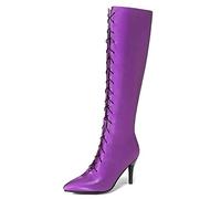 StyliShoes Women Sexy Knee-High Boots with Stiletto and Pointed Toe