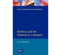 Stylistics and the Teaching of Literature (Applied Linguistics and Language Study)