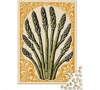 Stylized Asparagus Bunch Jigsaw Puzzle for Adults, 1000 Pieces, 70x50cm/1000pcs, Quiet Home Activity, Focused Puzzle Time And Quiet Weekends
