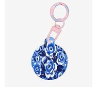 Stylized Flowers Dog Tags for Pets,Round Acrylic Pet ID Tags,Perfect for Small to Large Dogs and Cats,Cute & Functional