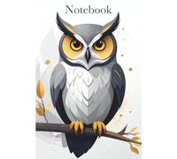 Stylized Owl Notebook - Minimalist & Inspiring Design: Perfect for Students, Writers, and Creative Thinkers