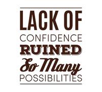 Stylized Retro Styled Quote on Coaching Wall Decals PVC 65.6x81cm Self Adhesive Coffee