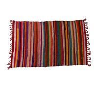 Stylla London Indian Cotton Chindi Rug Handloom Weave Multi Colour Decorative Rag Rug