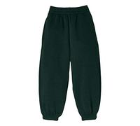 Stylo Online Kids Fleece Jogging Bottoms Boys Girls Sports PE Joggers Childrens Unisex Casual Fleece Pull On Trousers School Play Tracksuit Classic Bottom Soft Jog Pants(Green, 11-12 Years)