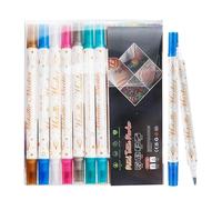 Stylo Tatouage Temporaire, Face Painting Markers, Bright Tat-too Pens, with Skin-Safe & No-n-Tox-ic Formula, Easy to Remove, 15x1.4cm, for Festivals, Party, Kids, Dance, Sports, Photoshoots