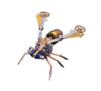 Stylomira 3D DIY Mechanical Flying Insect, Steampunk Insect Metal Puzzle Kit, Creative Desk Decor & Unique Gift for Adult Collectors (138PCS)