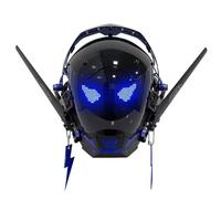 Stylomira Future Punk Mechanical Anti-Bio Series Mask Men Role Play Costumes for Halloween Cosplay Party (Red)